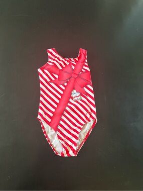 Girls Destira Christmas Gymnastics Leotard